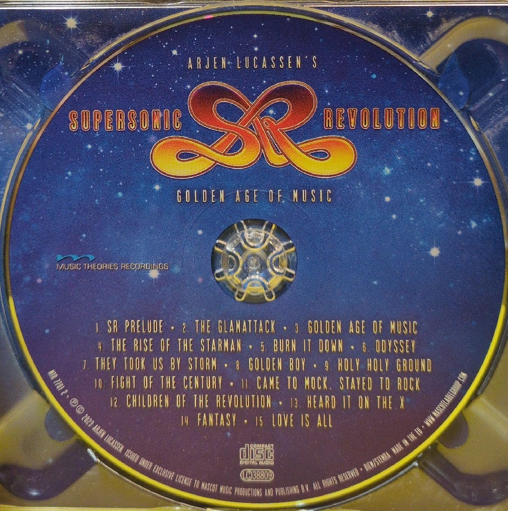 Arjen Lucassen's Supersonic Revolution - Golden Age Of Music - 2023 - MTR77012 - Used - EX - CDs