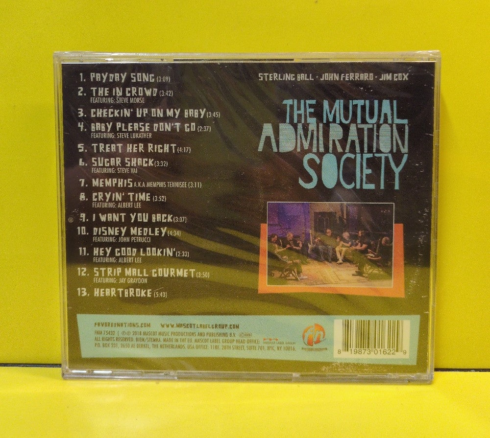 Sterling Ball, John Ferraro, Jim Cox - The Mutual Admiration Society - 2018 - FNM75432 - New - Sealed - CDs - European Import