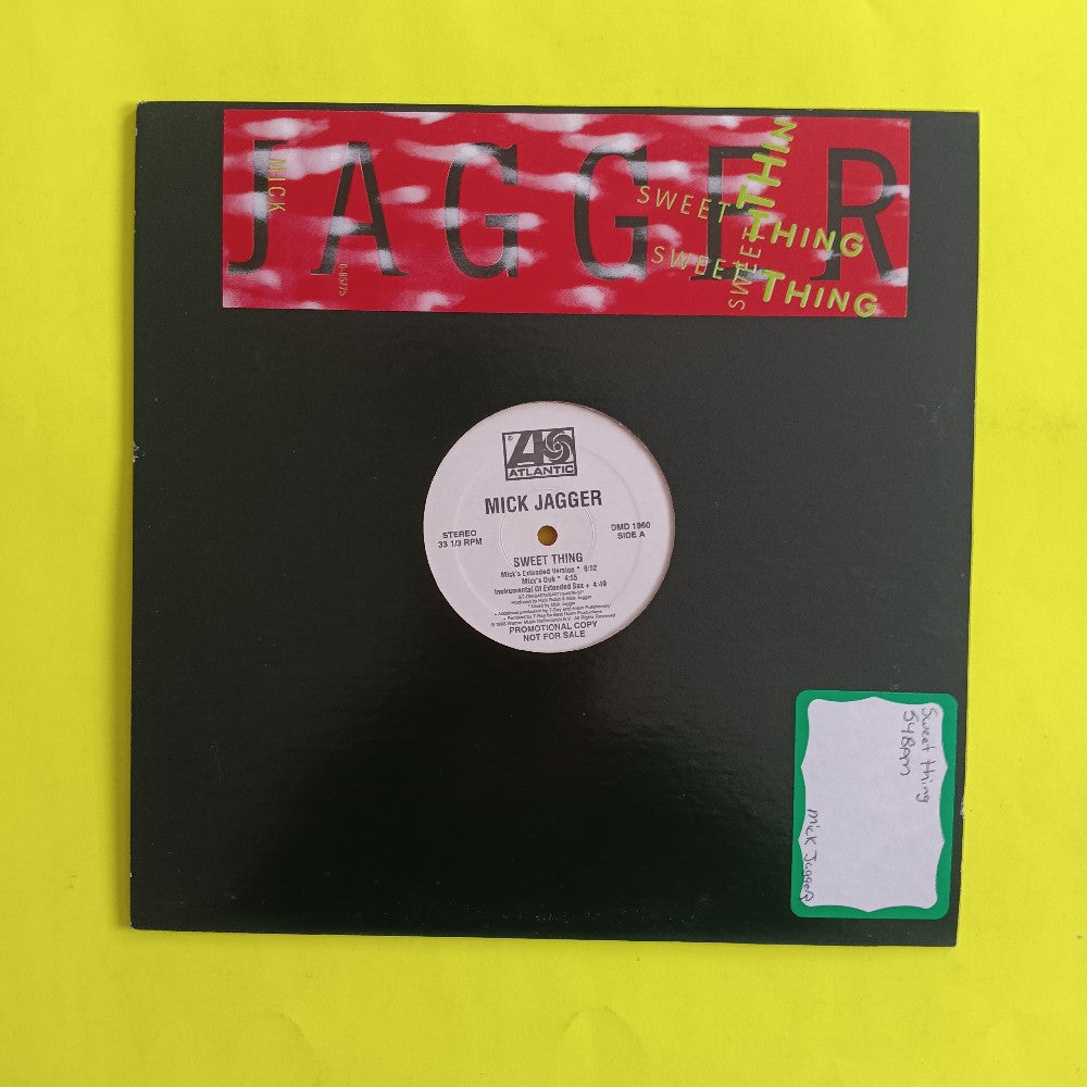 Mick Jagger - Sweet Thing 12" RED PROMO - 1993 - DMD 1960 - Used - VG++ - Vinyl