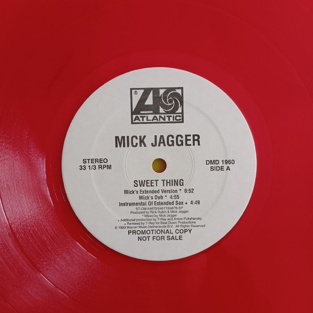 Mick Jagger - Sweet Thing 12" RED PROMO - 1993 - DMD 1960 - Used - VG++ - Vinyl