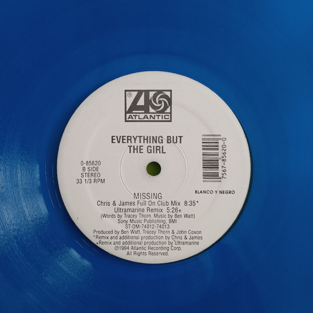 Everything But The Girl - Missing (The Bootleg Mixes!) 12" BLUE PROMO - 1994 - 0-85620 - Used - VG++ - Vinyl