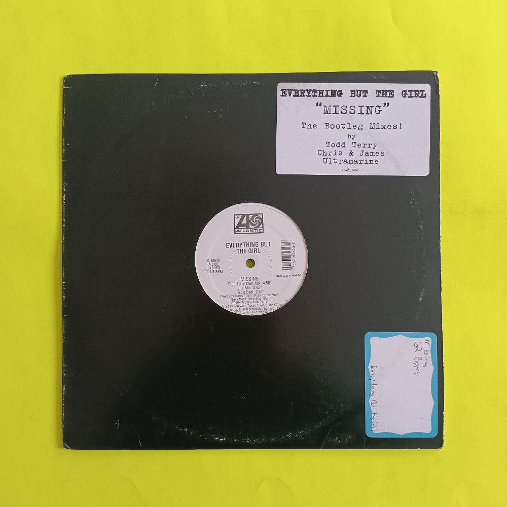 Everything But The Girl - Missing (The Bootleg Mixes!) 12" BLUE PROMO - 1994 - 0-85620 - Used - VG++ - Vinyl