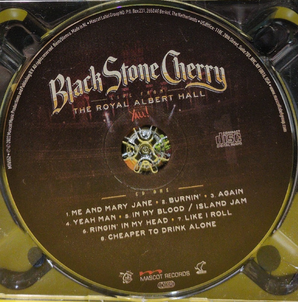 Black Stone Cherry - Live From The Royal Albert Hall... Y'All - 2022 - M 7655 2 - Used - NM - CDs - 2xCD/1xBlu-ray Set - European Import
