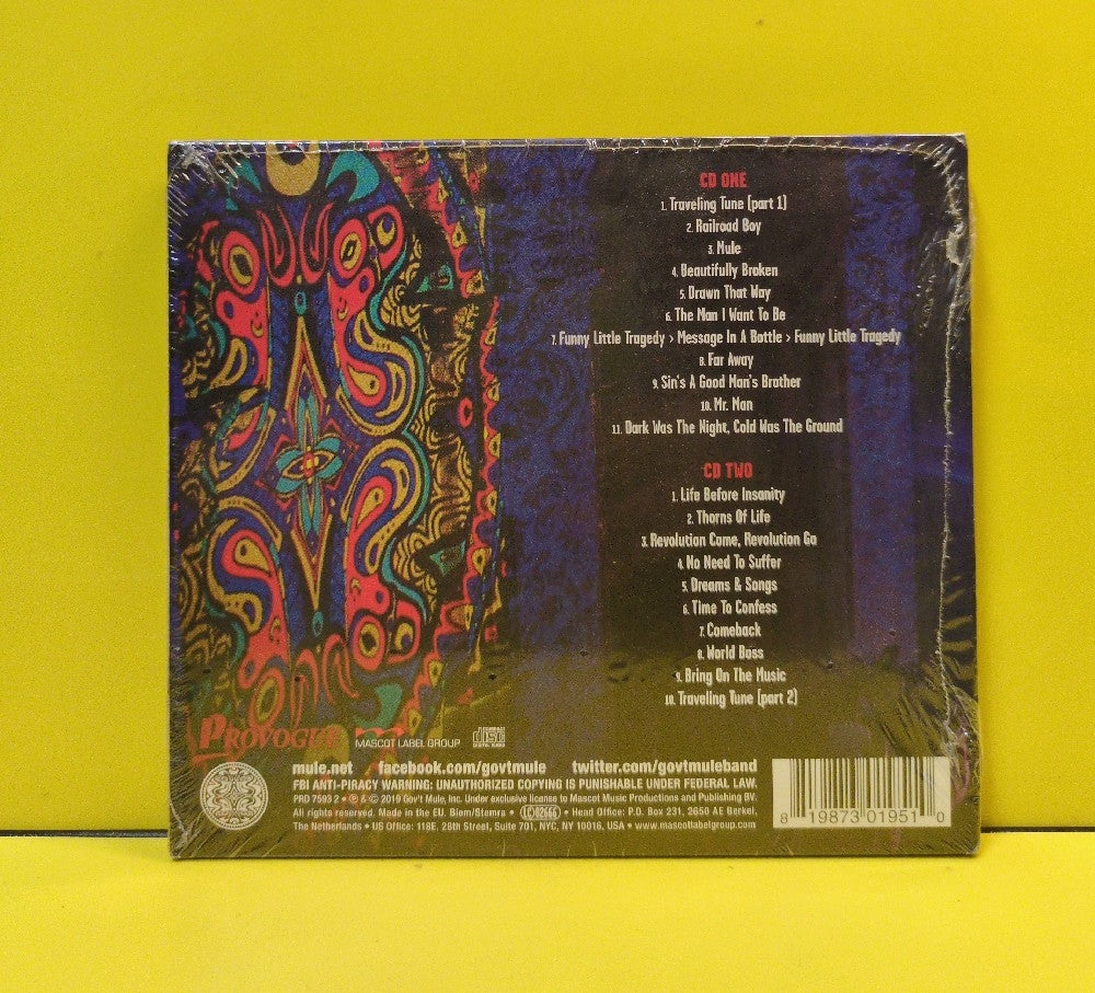 Gov't Mule - Bring On The Music (Live At The Capitol Theatre) - 2019 - PRD75932 - New - Sealed - CDs - 2xCD - European Import