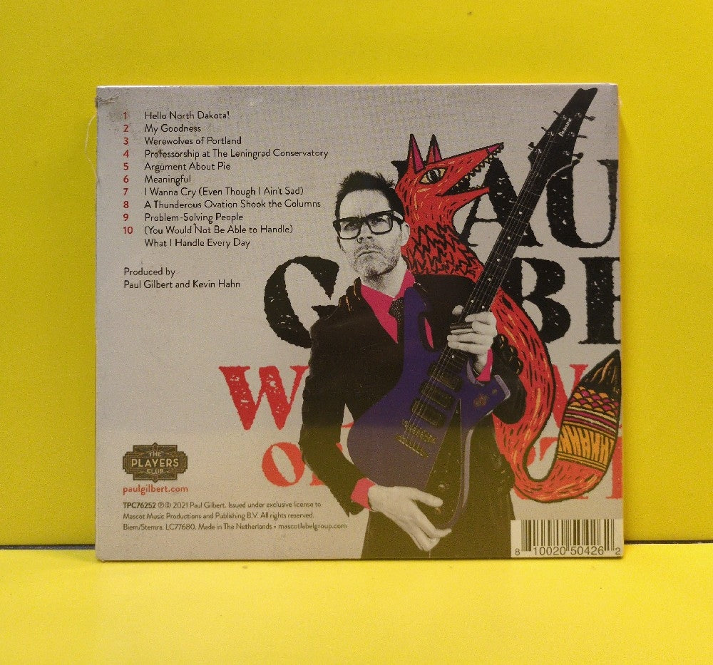 Paul Gilbert - Werewolves Of Portland - 2021 - TPC76252 - New - Sealed - CDs - European Import