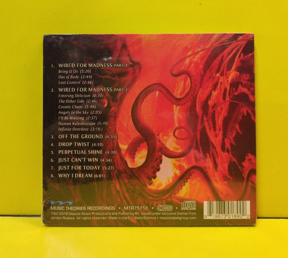 Jordan Rudess - Wired For Madness - 2019 - MTR75712 - New - Sealed - CDs - European Import