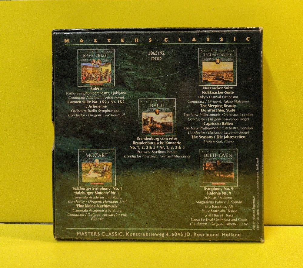 Various - The Masters Classical Collection Volume I - 3865192 - Used - EX - CDs - 5xCD Box Set - Netherlands Import