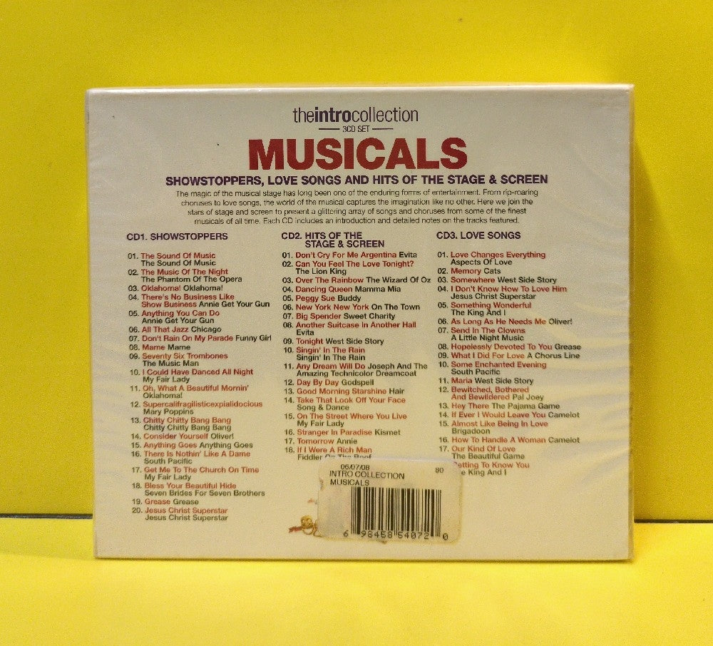 Various - Musicals - 2008 - INTROTCD07 - New - Sealed - CDs - 3xCD Box Set