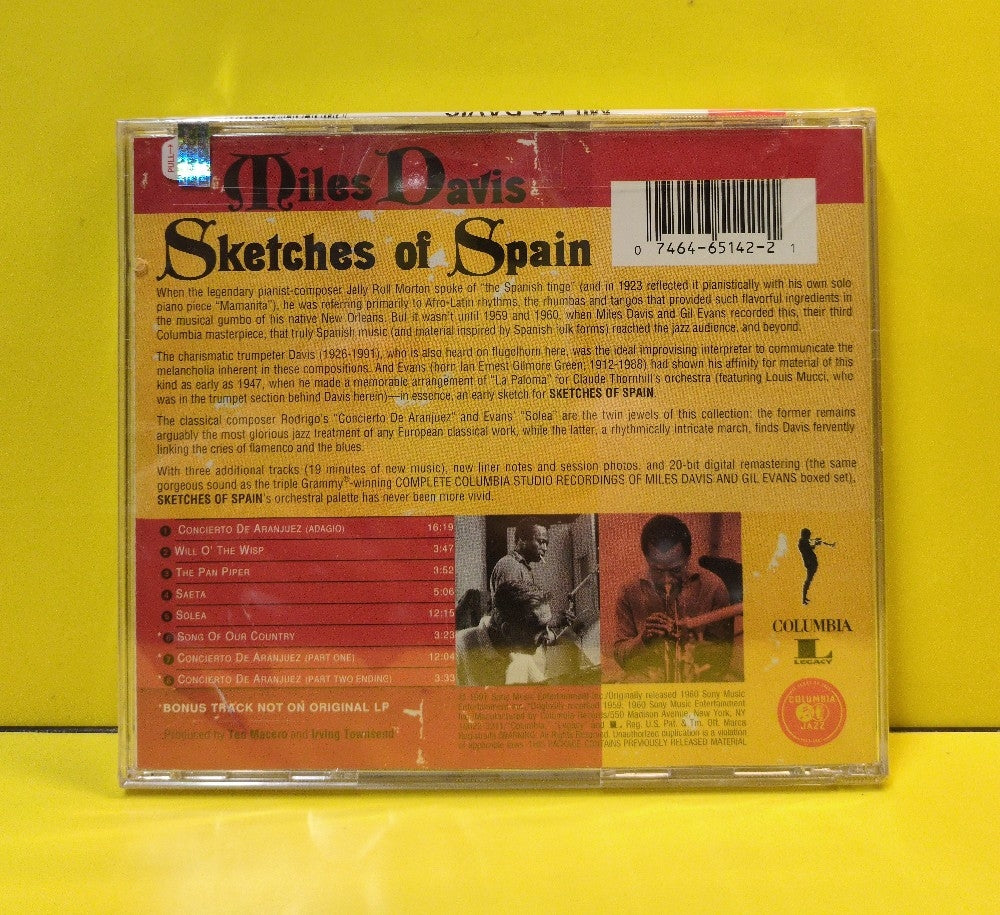 Miles Davis - Sketches Of Spain - CK 65142 - New - Sealed - CDs - Reissue - Remastered - Best Value