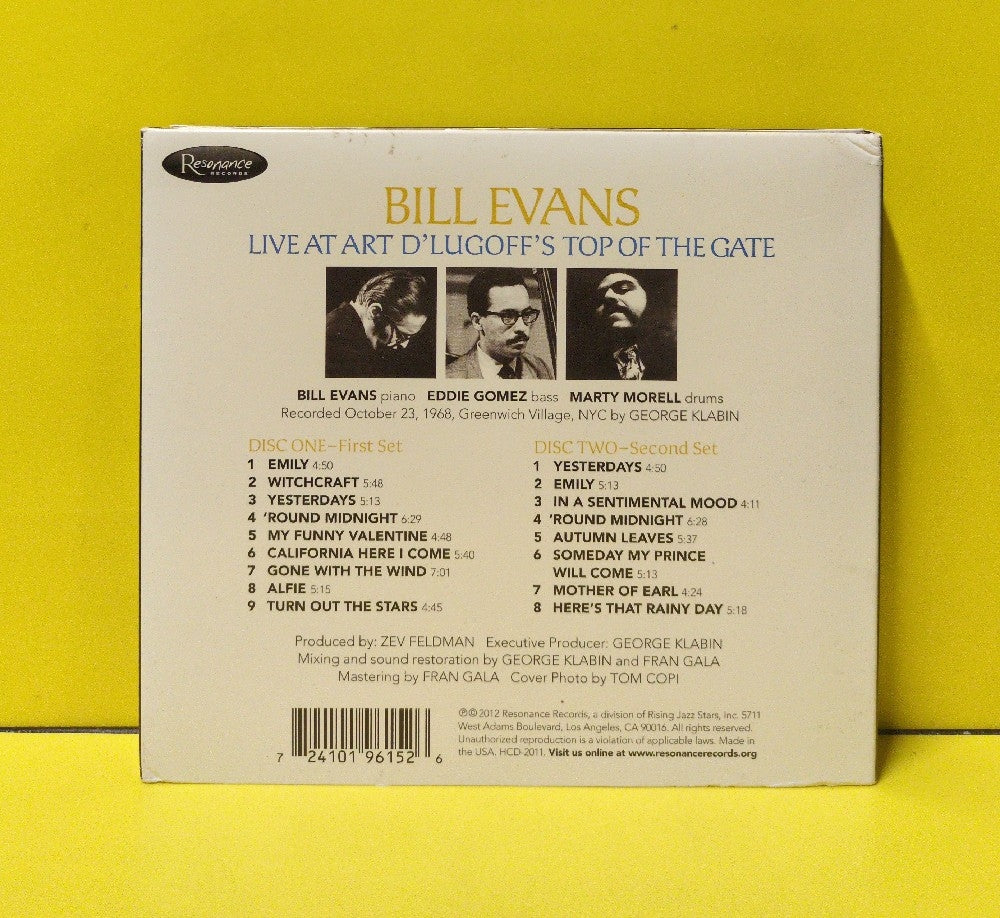 Bill Evans - Live At Art D'Lugoff's Top Of The Gate - 2012 - HCD-2012 - Used - EX - CDs - 2xCD