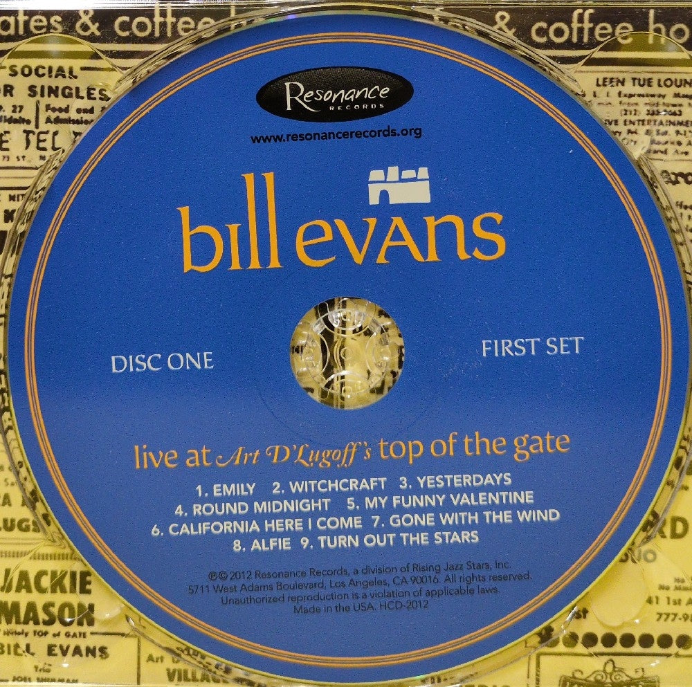 Bill Evans - Live At Art D'Lugoff's Top Of The Gate - 2012 - HCD-2012 - Used - EX - CDs - 2xCD