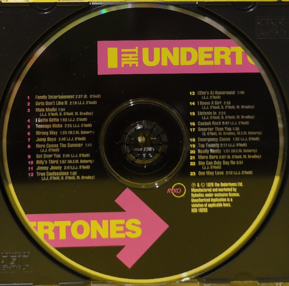 The Undertones - The Undertones - 1994 - RCD 10293 - Used - EX - CDs - CRC Club Edition