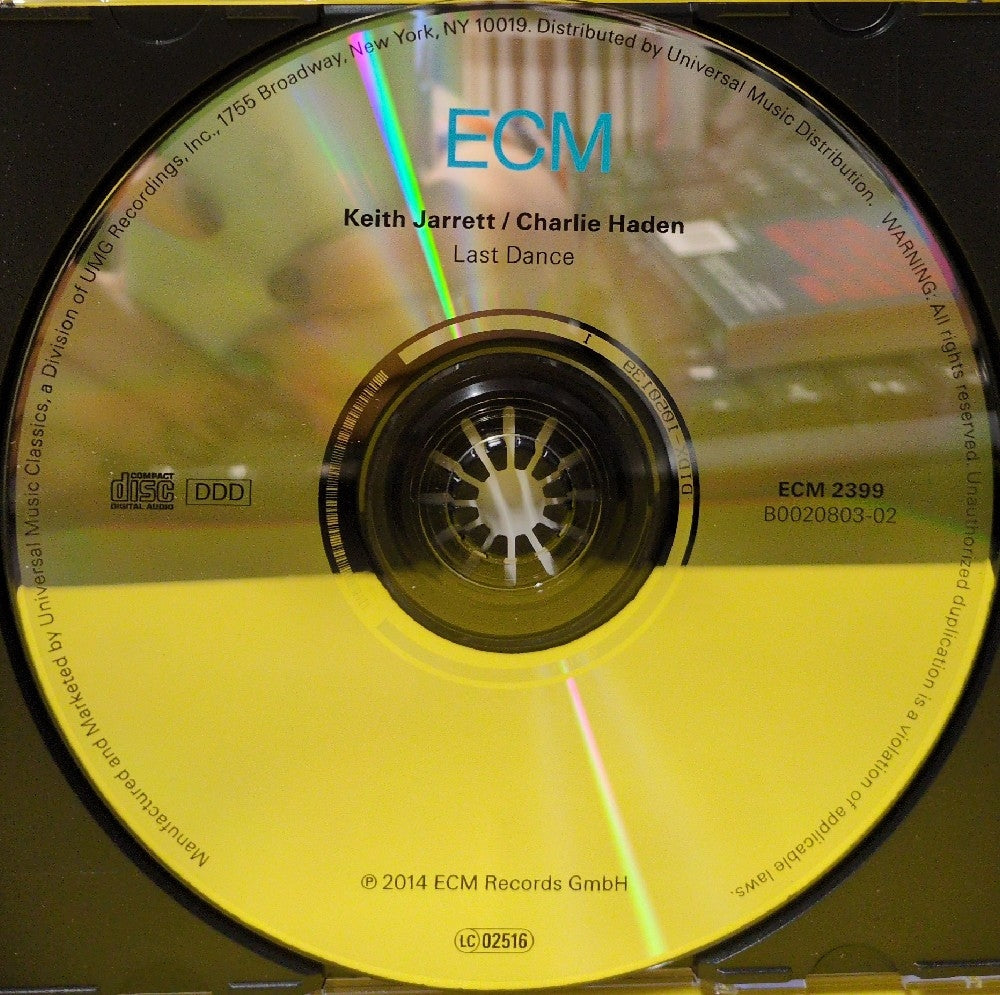 Keith Jarrett / Charlie Haden - Last Dance - 2014 - ECM 2399 / B0020803-02 - Used - EX - CDs