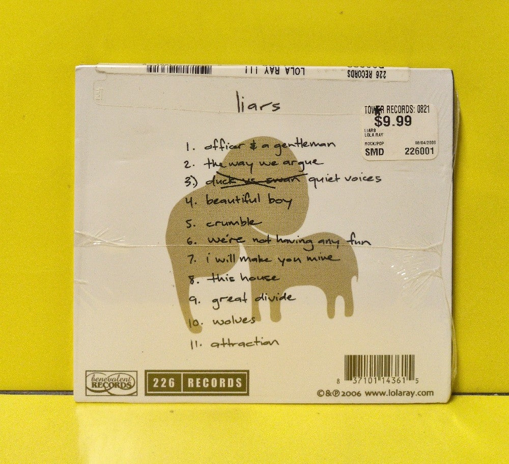 Lola Ray!!! - Liars - 2006 - B226001 - New - Sealed - CDs