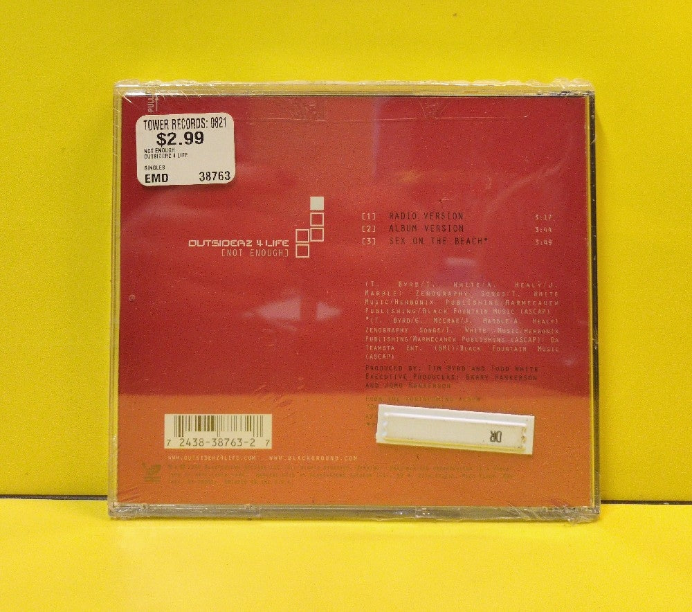 Outsiderz 4 Life - Not Enough - 2000 - 7243 8 38763 2 7 - New - Sealed - CDs
