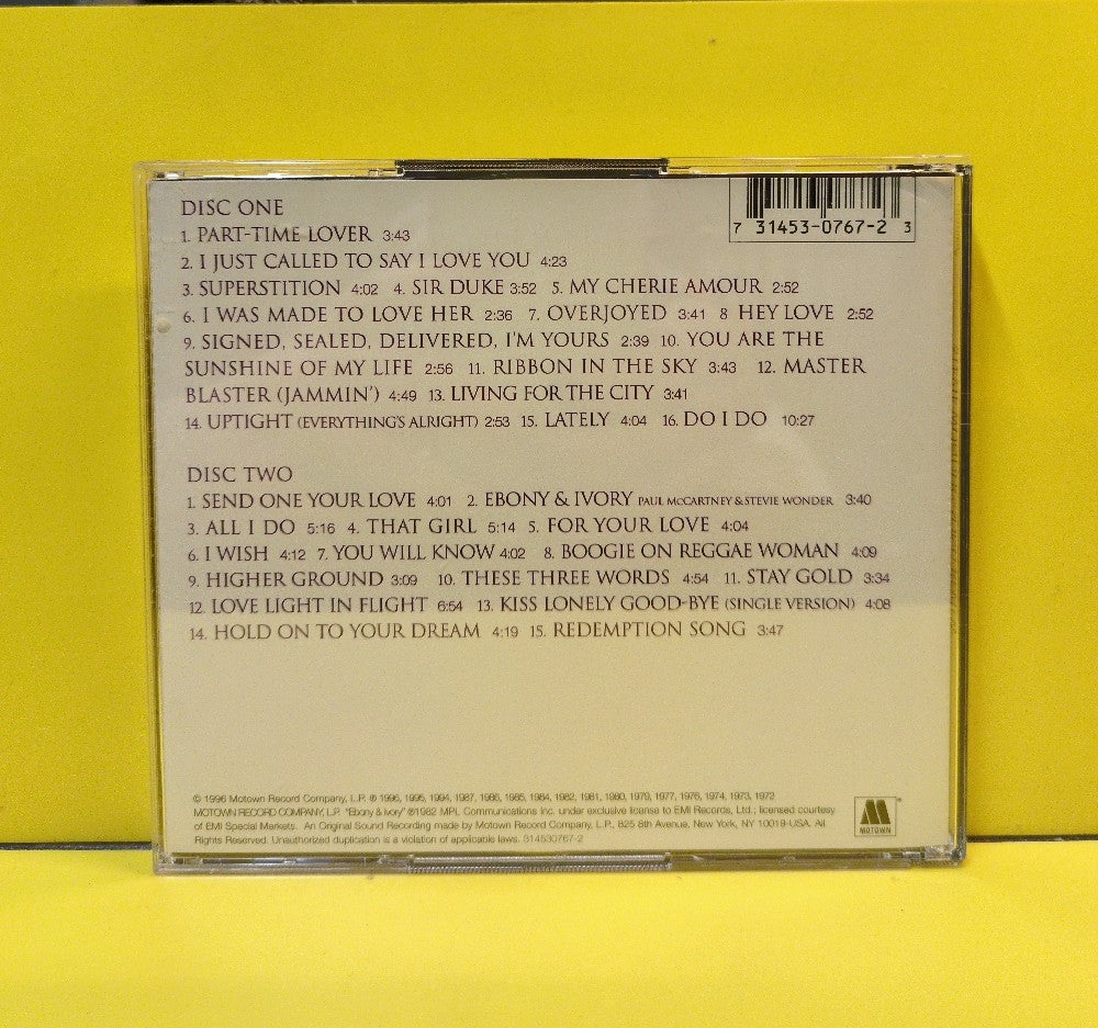 Stevie Wonder - Song Review (A Greatest Hits Collection) - 1996 - 314530767-2 - Used - EX - CDs - 2xCD