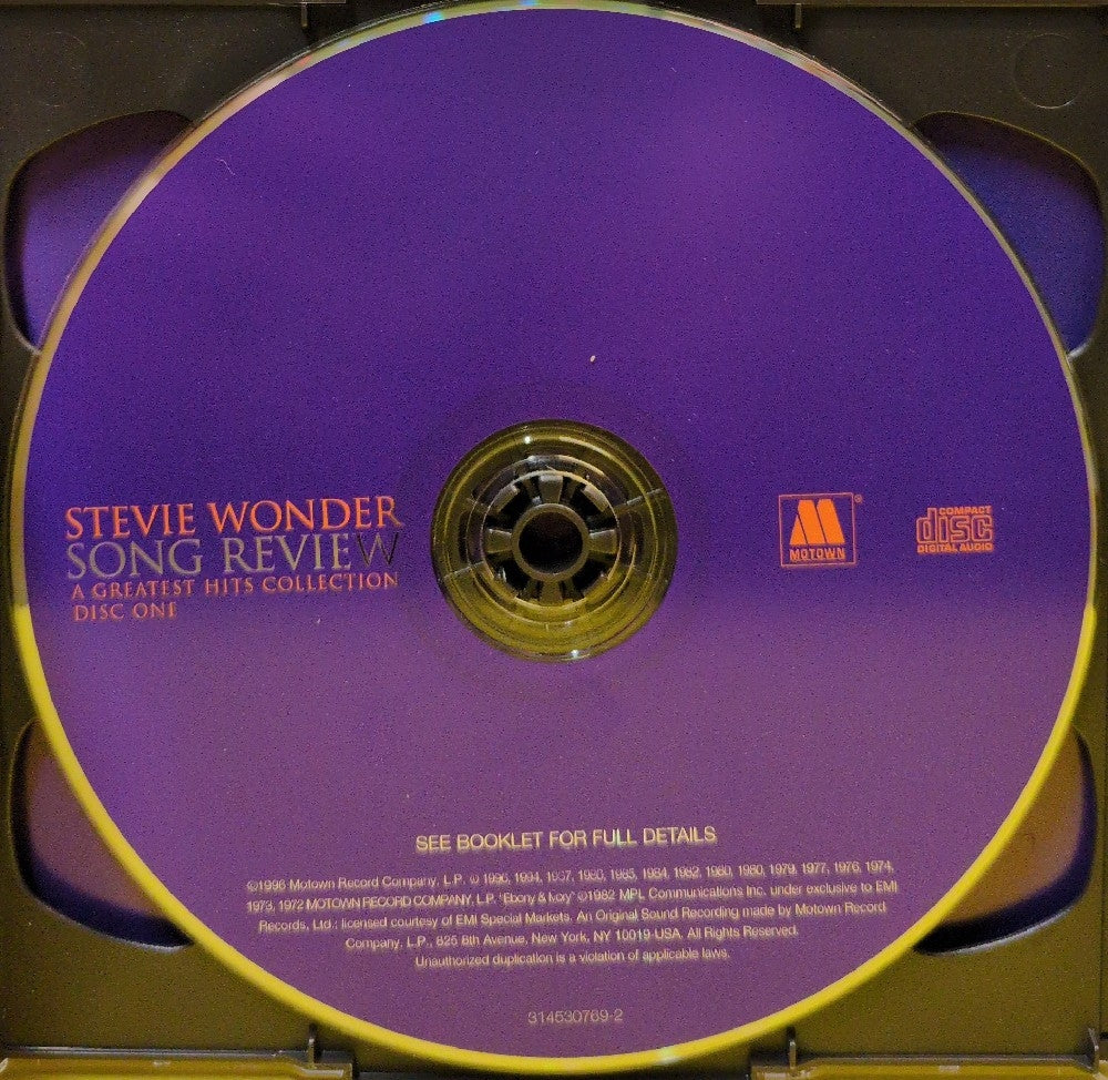 Stevie Wonder - Song Review (A Greatest Hits Collection) - 1996 - 314530767-2 - Used - EX - CDs - 2xCD