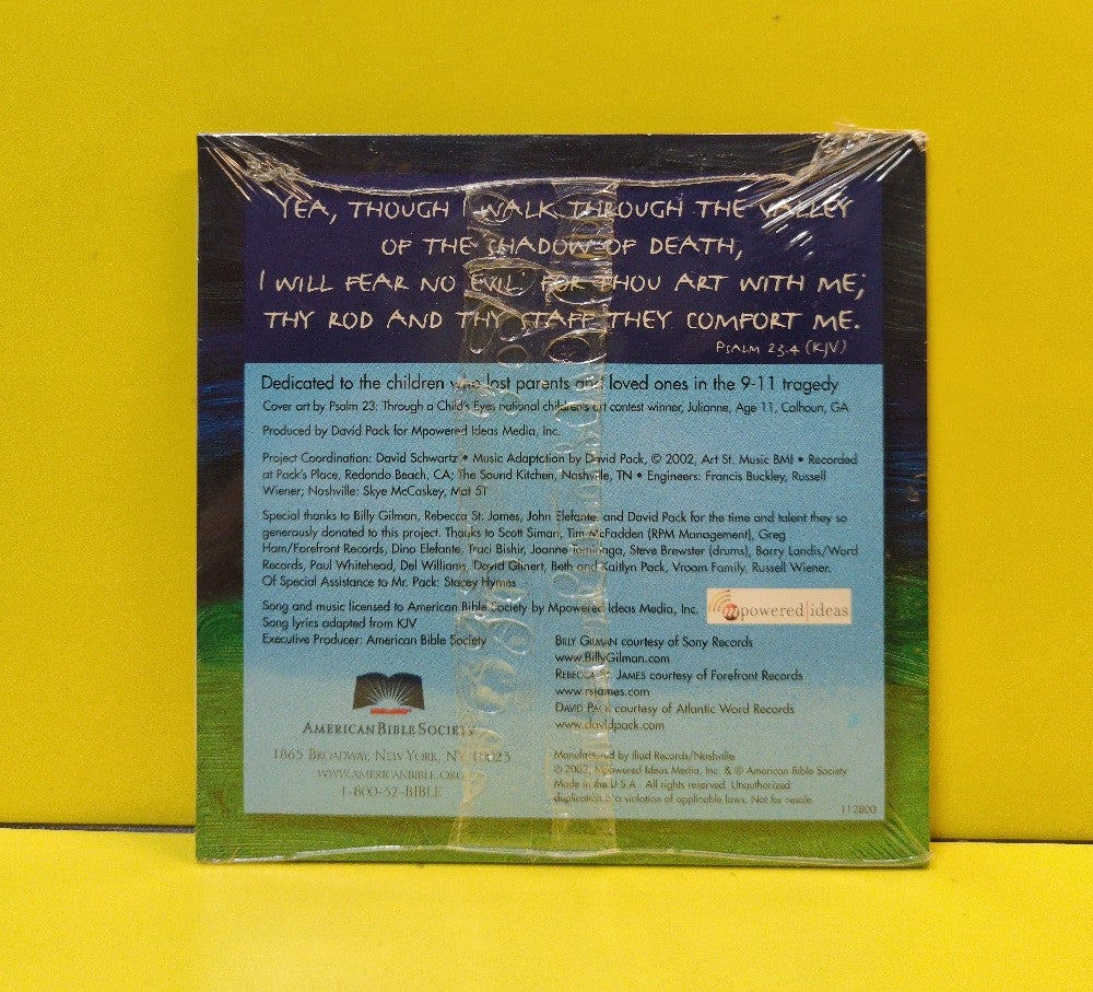 American Bible Society, Billy Gilman, Rebecca St. James, John Elefante, David Pack - Psalm 23: A Gift Of Love To The Children Of NYC And All Of America - 2002 - 112800 - New - Sealed - CDs
