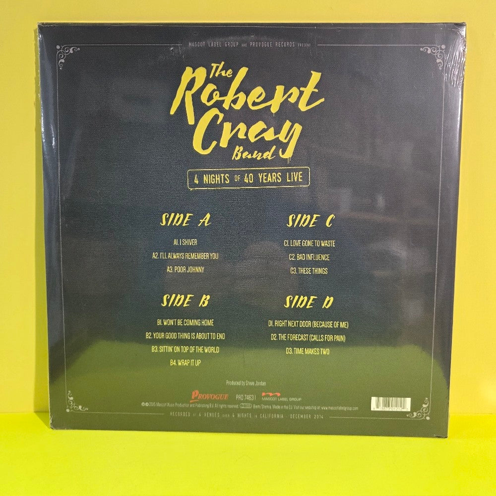 The Robert Cray Band - 4 Nights Of 40 Years Live - 2015 - PRD 74631 - New - Sealed - Vinyl