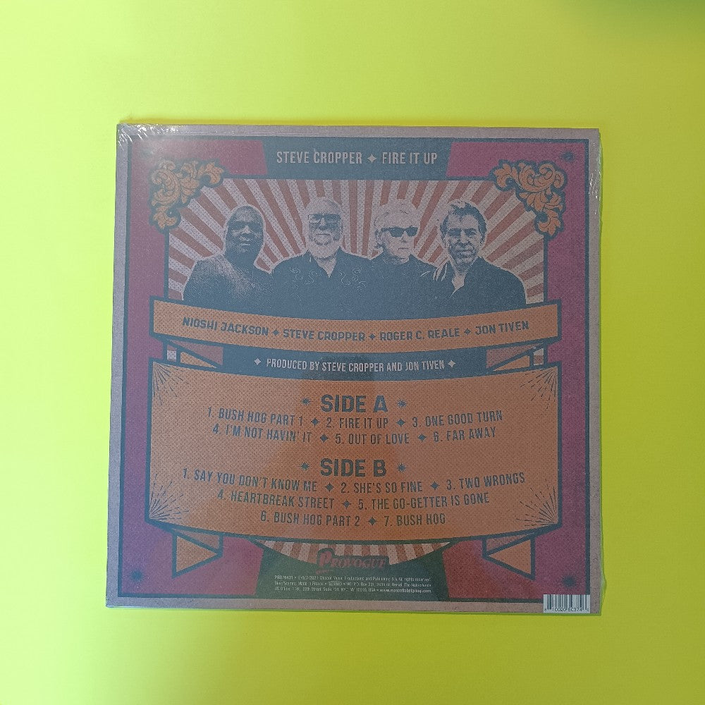 Steve Cropper - Fire It Up - 2021 - PRD76431 - New - Sealed - Vinyl