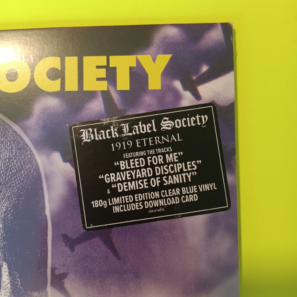 Black Label Society - 1919 Eternal CLEAR BLUE - 2023 - EOM-LP-46281 - New - Sealed - Vinyl