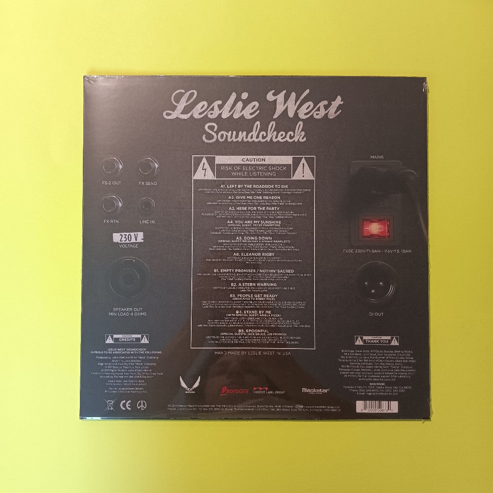 Leslie West - Soundcheck RED - 2022 - PRD 7464 1-2 - New - Sealed - Vinyl