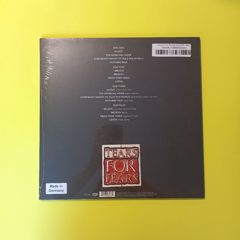 Tears For Fears - Songs From The Big Chair 40th Anniversary - 2025 - 7808973 - New - Sealed - Vinyl