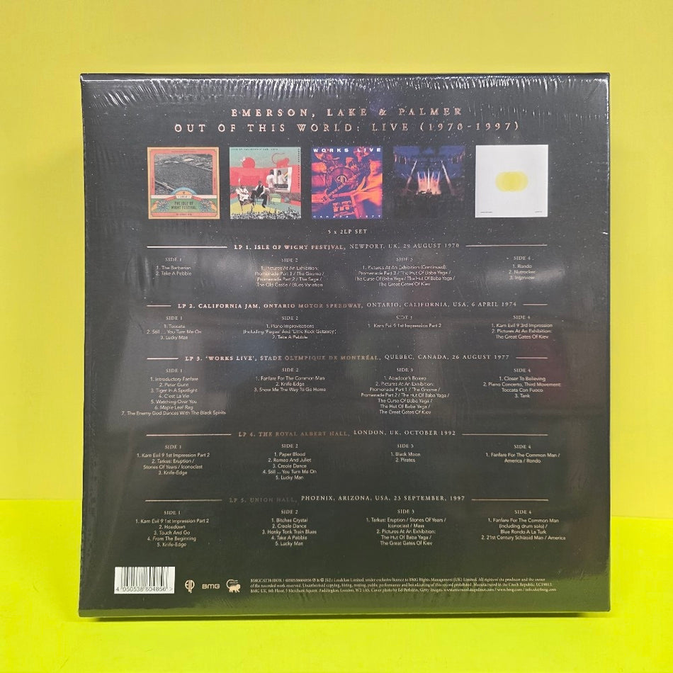 Emerson, Lake & Palmer - Out Of This World: Live (1970-1997) - 2021 - BMGCAT381BOX - New - Sealed - Vinyl