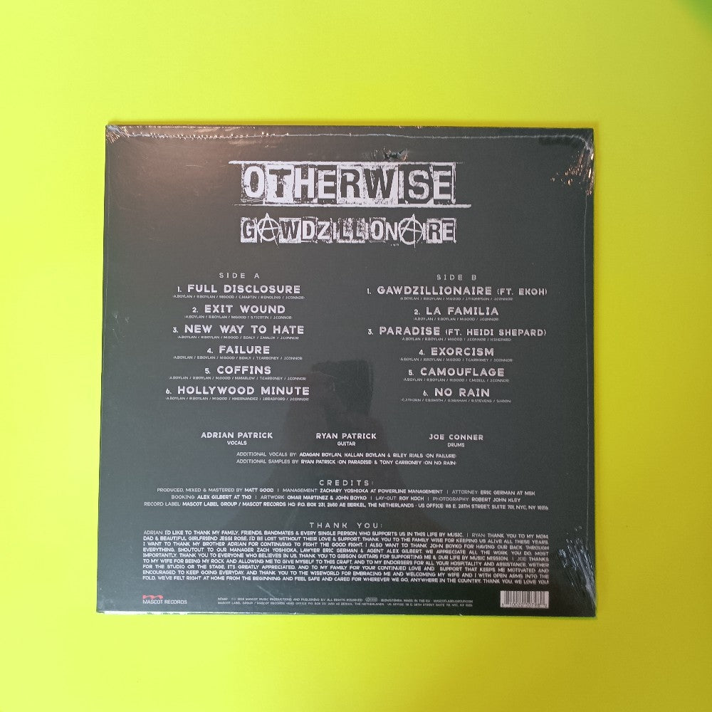 Otherwise - Gawdzillionaire RED - 2023 - M76801 - New - Sealed - Vinyl