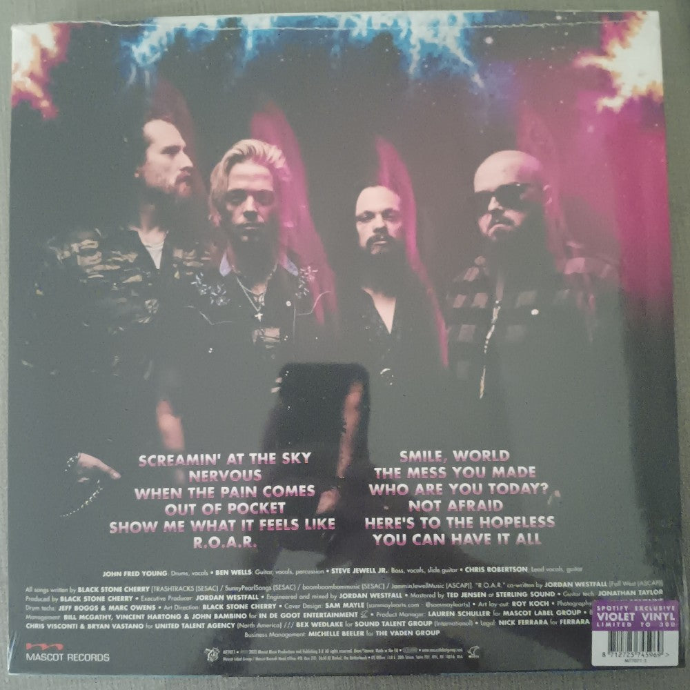 Black Stone Cherry - Screamin' At The Sky SPOTIFY VIOLET - 2023 - M77071-3 - New - Sealed - Vinyl