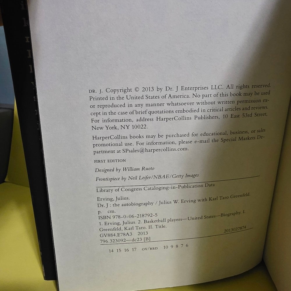 Dr. J The Autobiography / Autographed  - 2014 - Used - Books