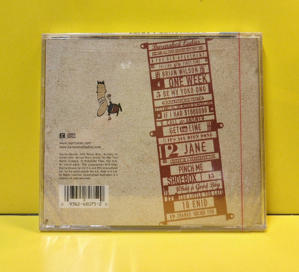 Barenaked Ladies - Disc One: All Their Greatest Hits (1991-2001) - 9 48075-2 - New - Sealed - CDs