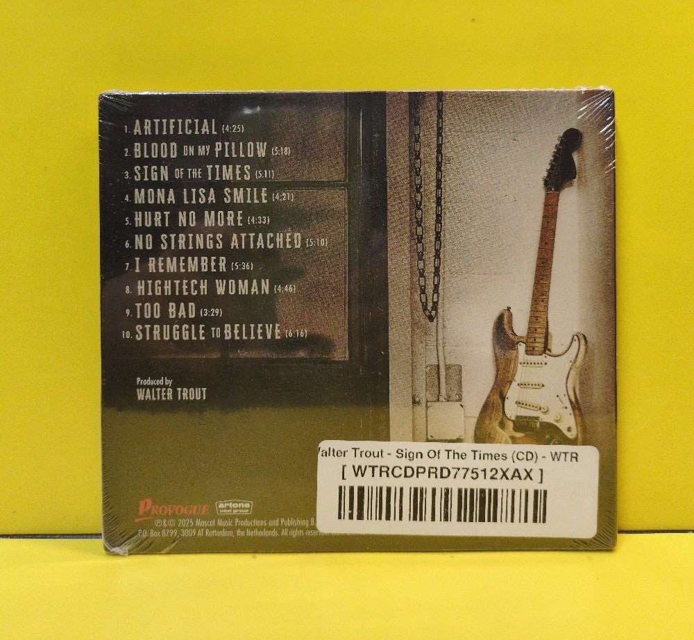 Walter Trout - Sign of the Times - 2025 - PRD77512 - New - Sealed - CDs