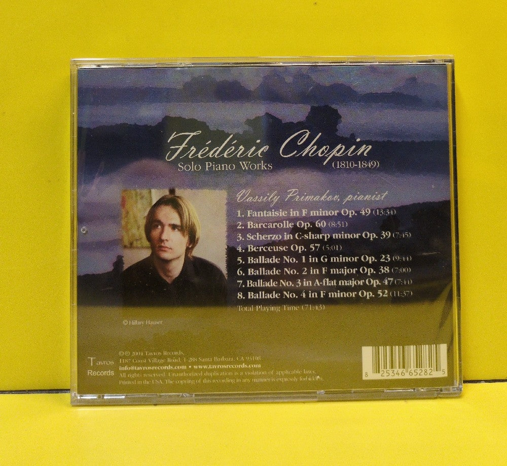 Frederic Chopin, Vassily Primakov - Frederic Chopin: Solo Piano Works - 2004 - 8253466528 - New - Sealed - CDs