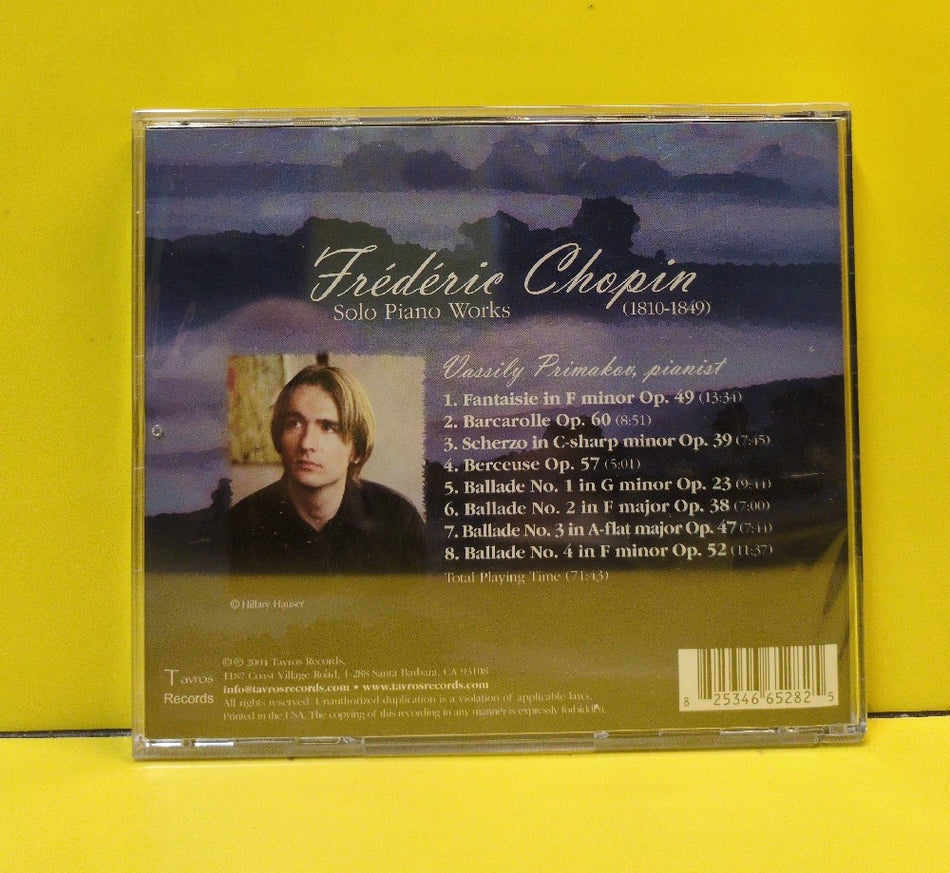 Frederic Chopin, Vassily Primakov - Frederic Chopin: Solo Piano Works - 2004 - 8253466528 - New - Sealed - CDs