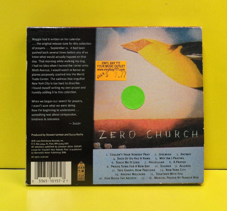 Suzzy & Maggie Roche - Zero Church - 2001 - RHR CD 157 - Used - EX - CDs - Cardboard Slip Cover