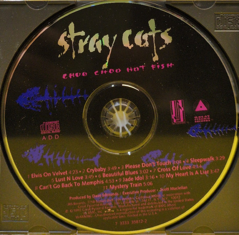 Stray Cats - Choo Choo Hot Fish - 1992 - 7 3333 35812-2 - Used - EX - CDs