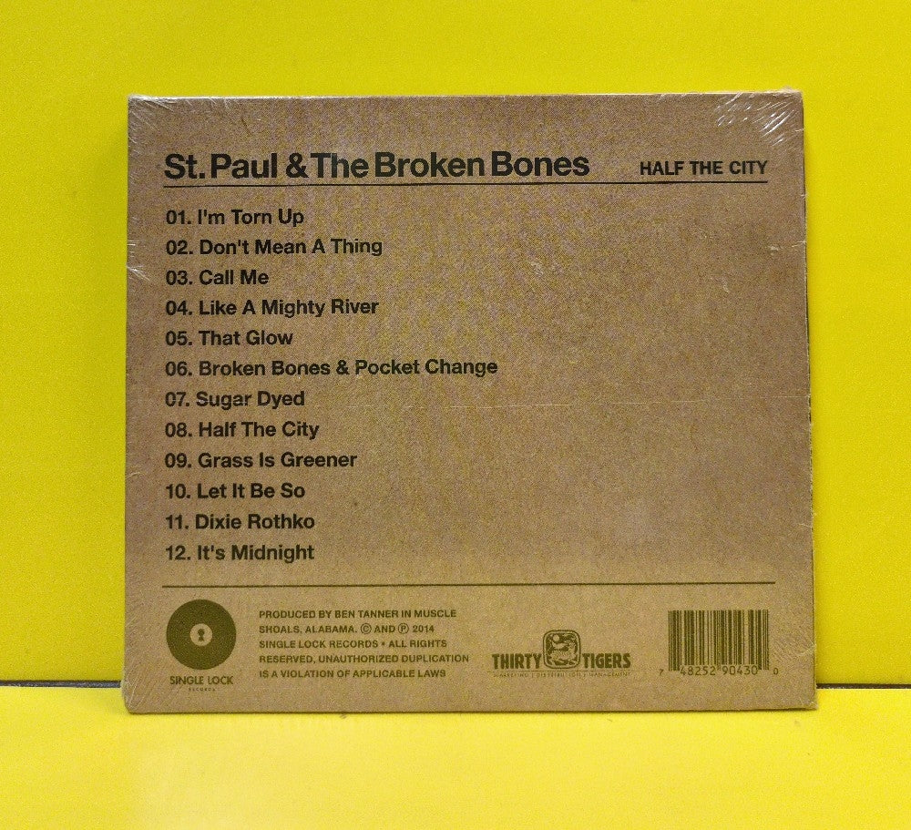 St. Paul & The Broken Bones - Half The City - 2014 - SL 003 - New - Sealed - CDs