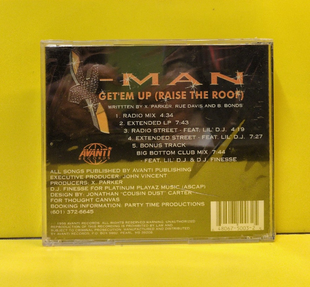 X-Man - Get 'Em Up (Raise The Roof) - 1998 - 5003 - New - Sealed - CDs