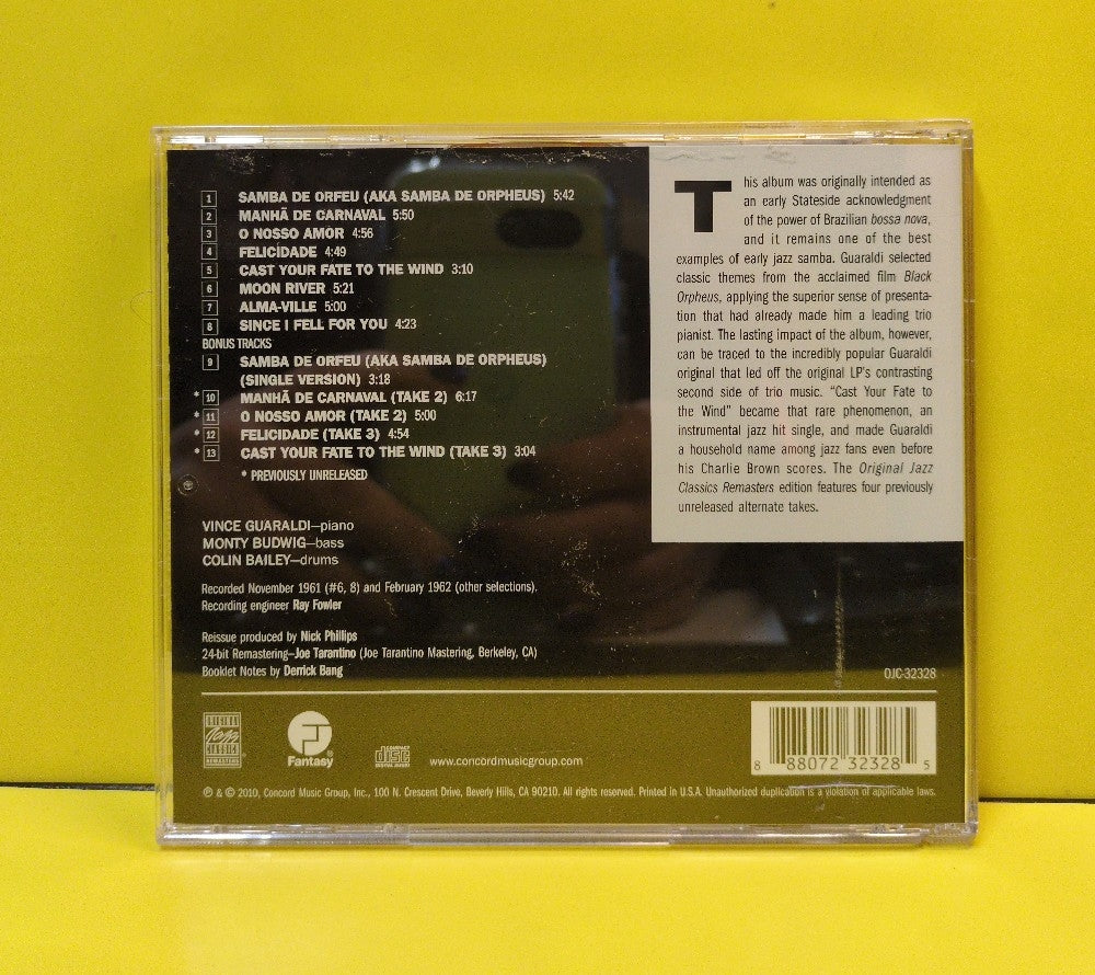 Vince Guaraldi Trio - Jazz Impressions Of Black Orpheus - 2010 - OJC-32328 - Used - EX - CDs - Reissue - Remastered