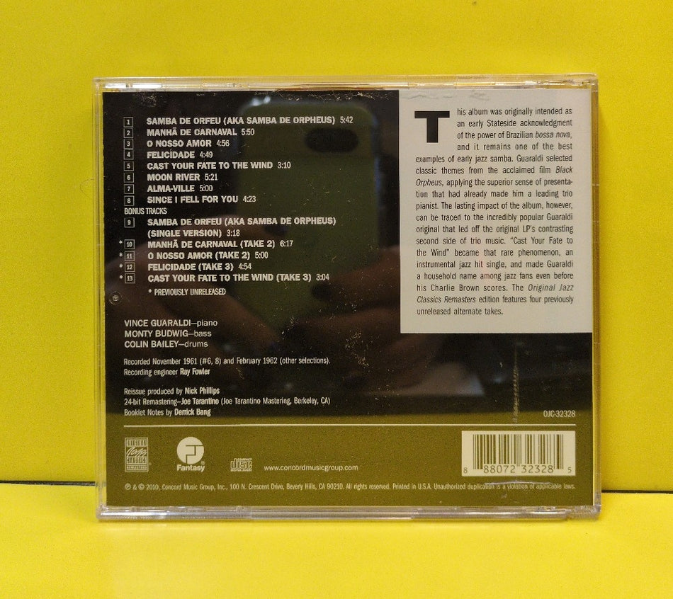 Vince Guaraldi Trio - Jazz Impressions Of Black Orpheus - 2010 - OJC-32328 - Used - EX - CDs - Reissue - Remastered