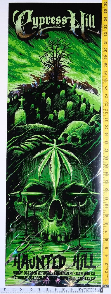 Cypress Hill - Haunted Hill Tour Poster Limited /600  - 2023 - New - Art