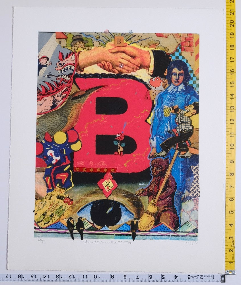 Bruce Helander - Love Letters "B" Blueboy Balloons - 1998 - New - Art
