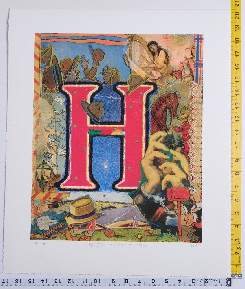 Bruce Helander - Love Letters "H" Highway Harpist - 1998 - New - Art