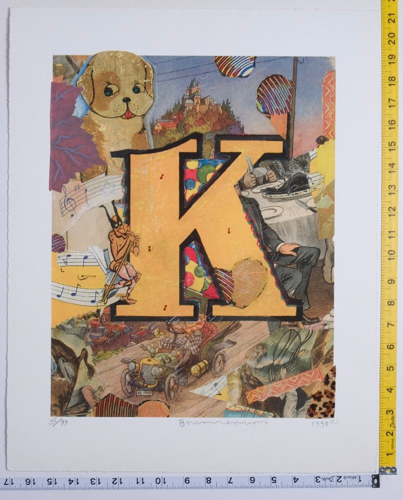 Bruce Helander - Love Letters "K" Kartoon Kastle - 1998 - New - Art