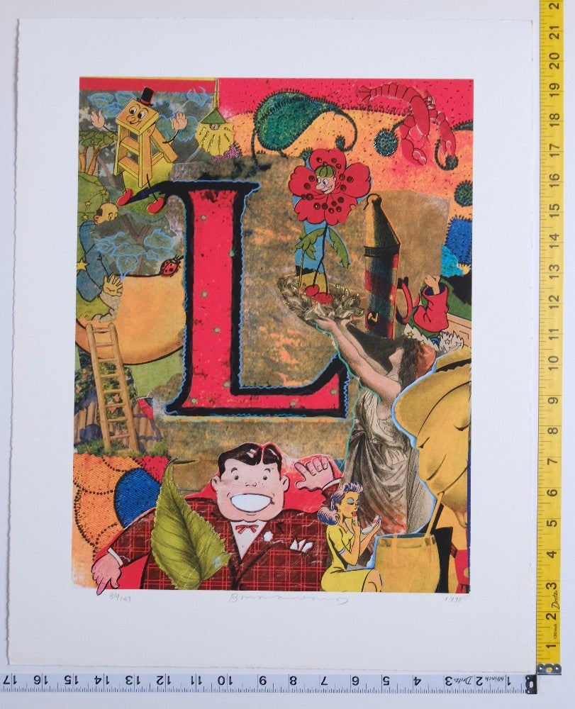 Bruce Helander - Love Letters "L" Ladybug Liberty - 1998 - New - Art