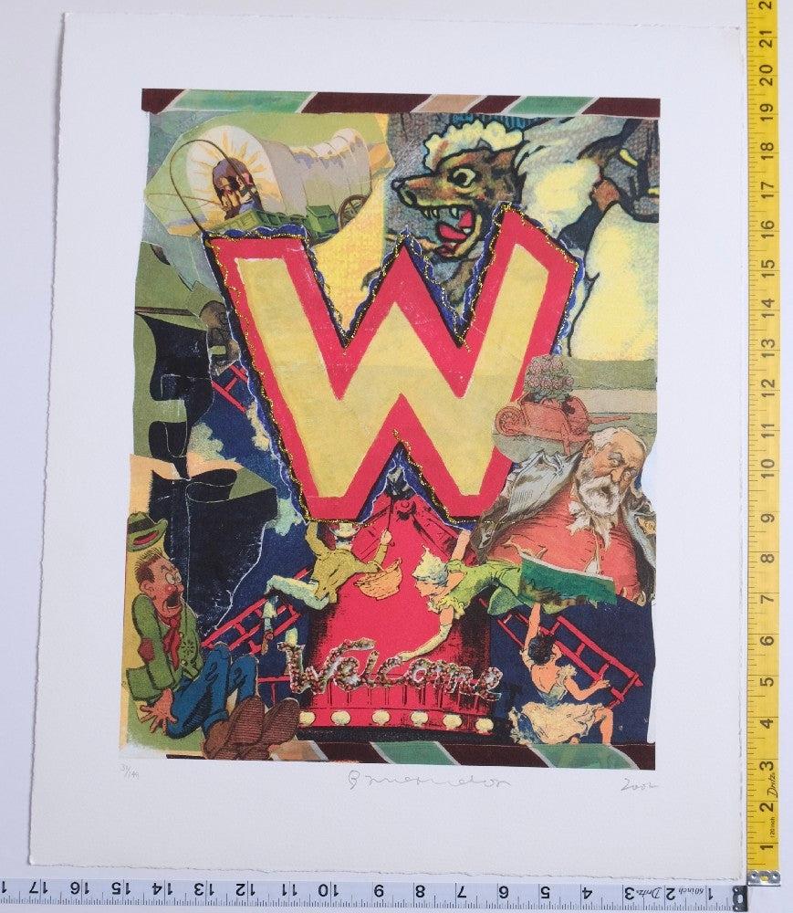 Bruce Helander - Love Letters "W" Wagon Windmill - 2002 - New - Art