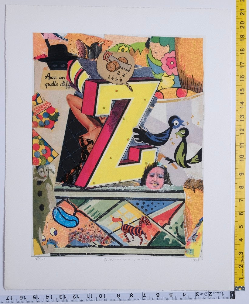 Bruce Helander - Love Letters "Z" Zorro's Zebra - 1998 - New - Art