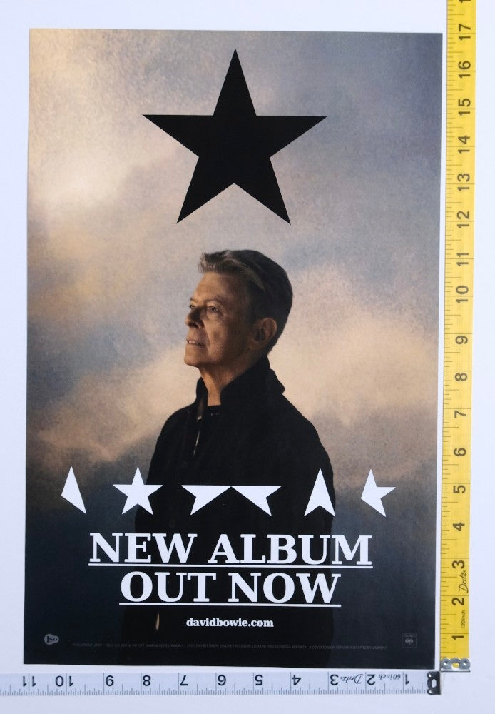 David Bowie - Blackstar Promo Poster - 2015 - New - Art