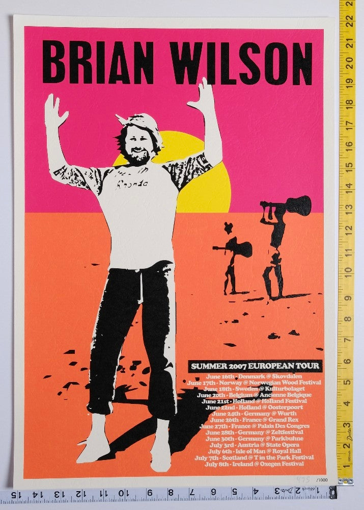 Brian Wilson - Summer 2007 European Tour Limited /1000 - 2007 - New - Art
